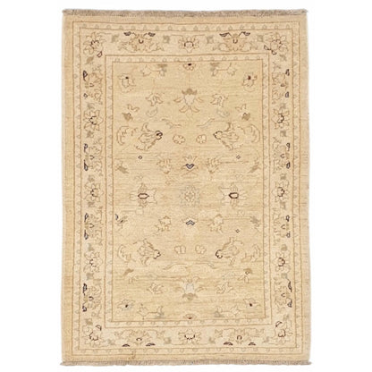 Afghan Chobi hand-knotted wool rug 122 x 82 cm full view
