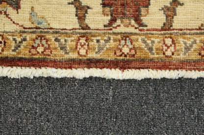 Afghan Chobi hand-knotted wool rug 133 x 85 cm border and edge detail
