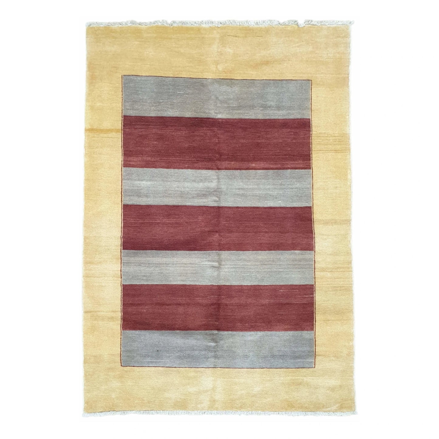 Afghan Gabbeh Hand-Knotted Wool Rug - 170 x 126 cm