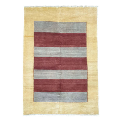 Afghan Gabbeh Hand-Knotted Wool Rug - 170 x 126 cm