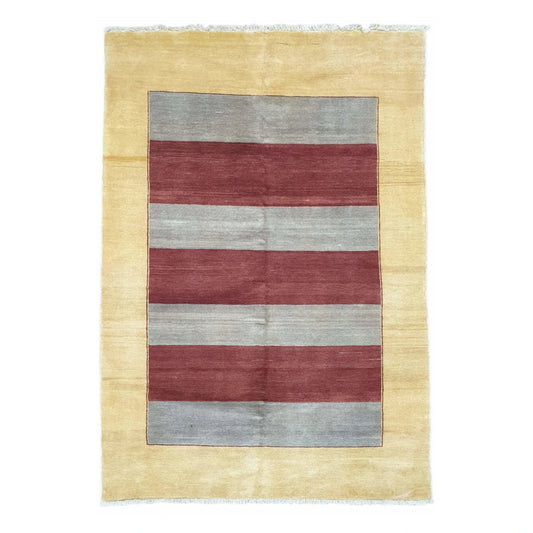 Afghan Gabbeh Hand-Knotted Wool Rug - 170 x 126 cm