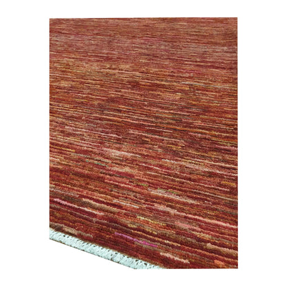 Corner and fringe detail of Afghan Gabbeh wool rug, 288 x 200 cm