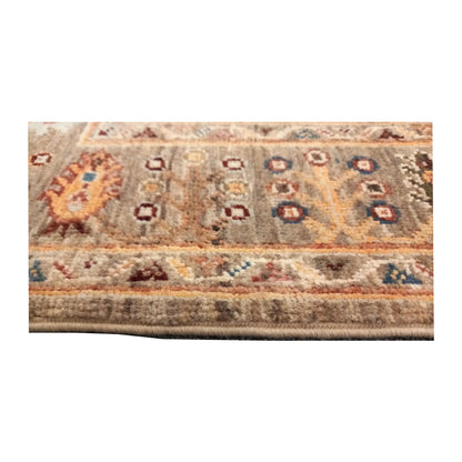 Pile-edge detail of Afghan Sultani wool rug with bronze-brown tones, 157 x 101 cm