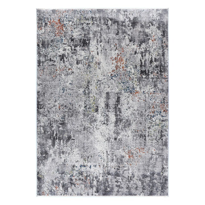 Full view of Almeras A4 grey abstract modern designer rug 230 x 160 cm