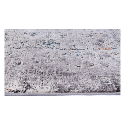 Close-up of Almeras A4 grey abstract rug showing surface texture
