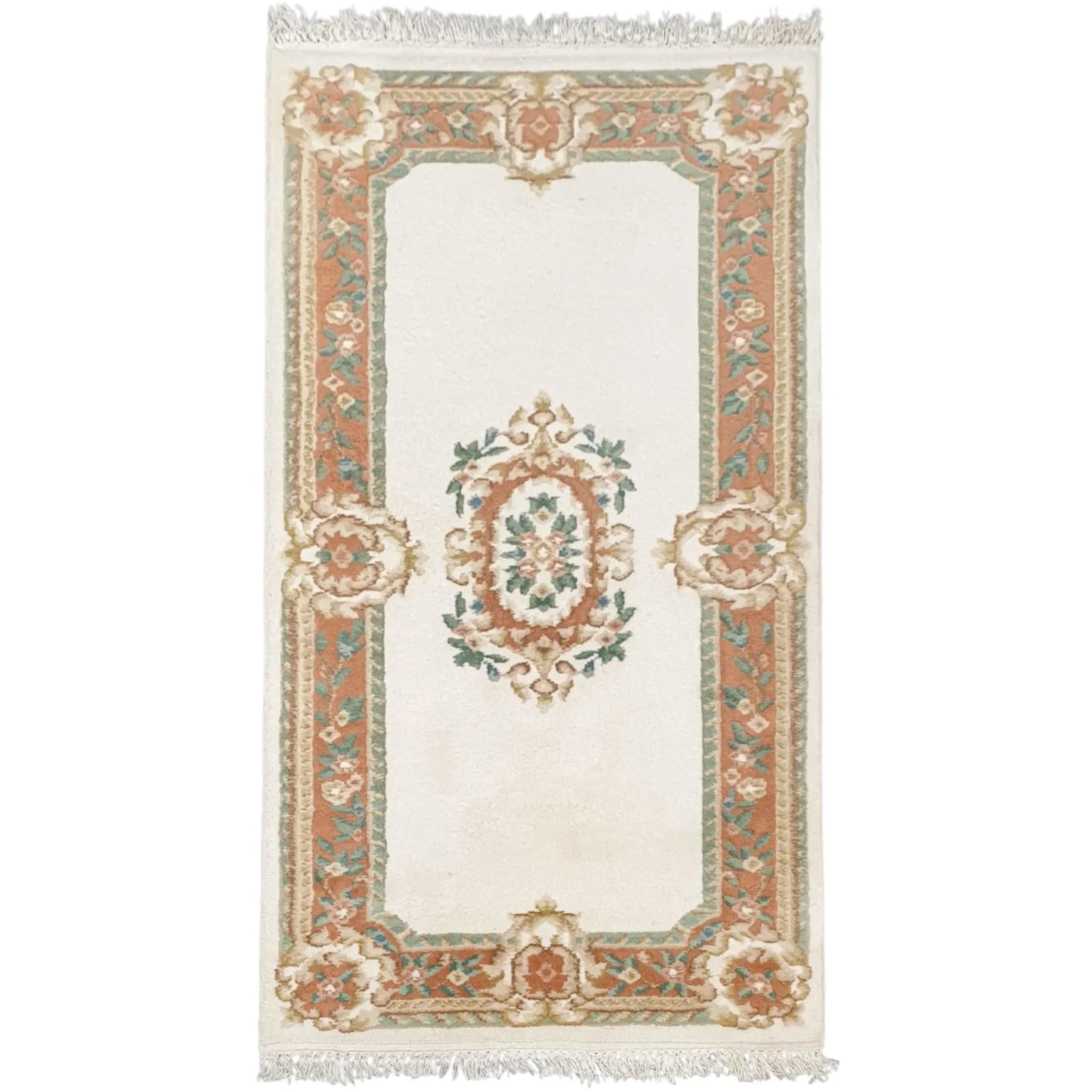 Aubusson Hand-Knotted Rug 180 x 92cm – Silk Road Rugs