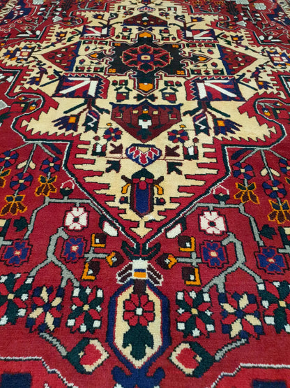 Bakhtiari rug 315 x 205 cm border detail intricate traditional design
