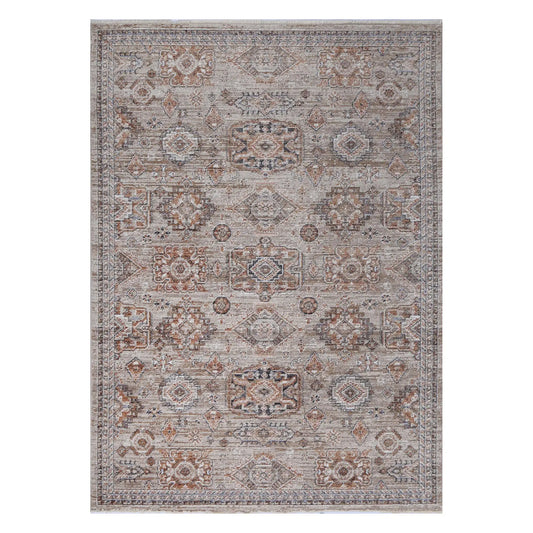 Full view of Baltimore Upton vintage inspired rug 230 x 160 cm with medallion and ornamental border