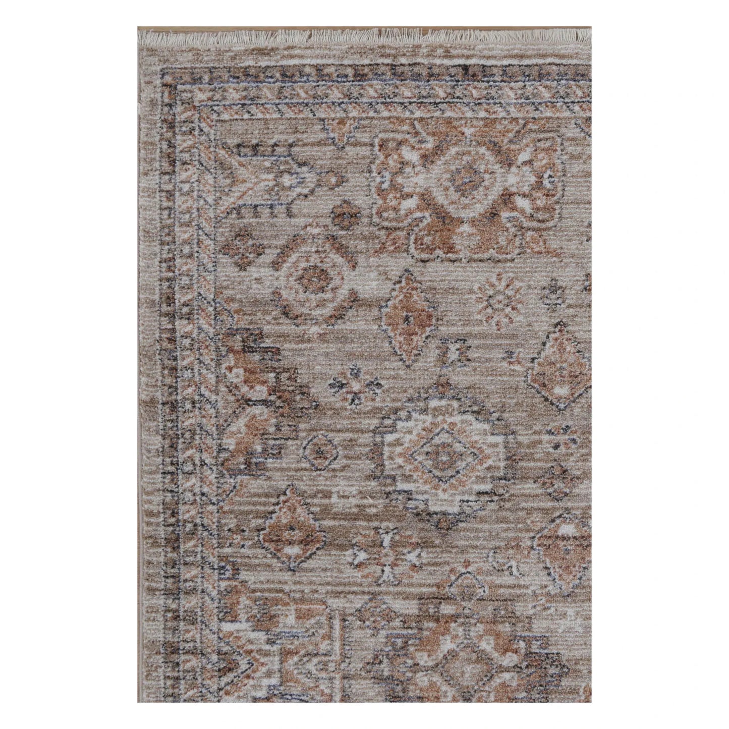 Pattern detail of Baltimore Upton vintage inspired rug with medallion and border design