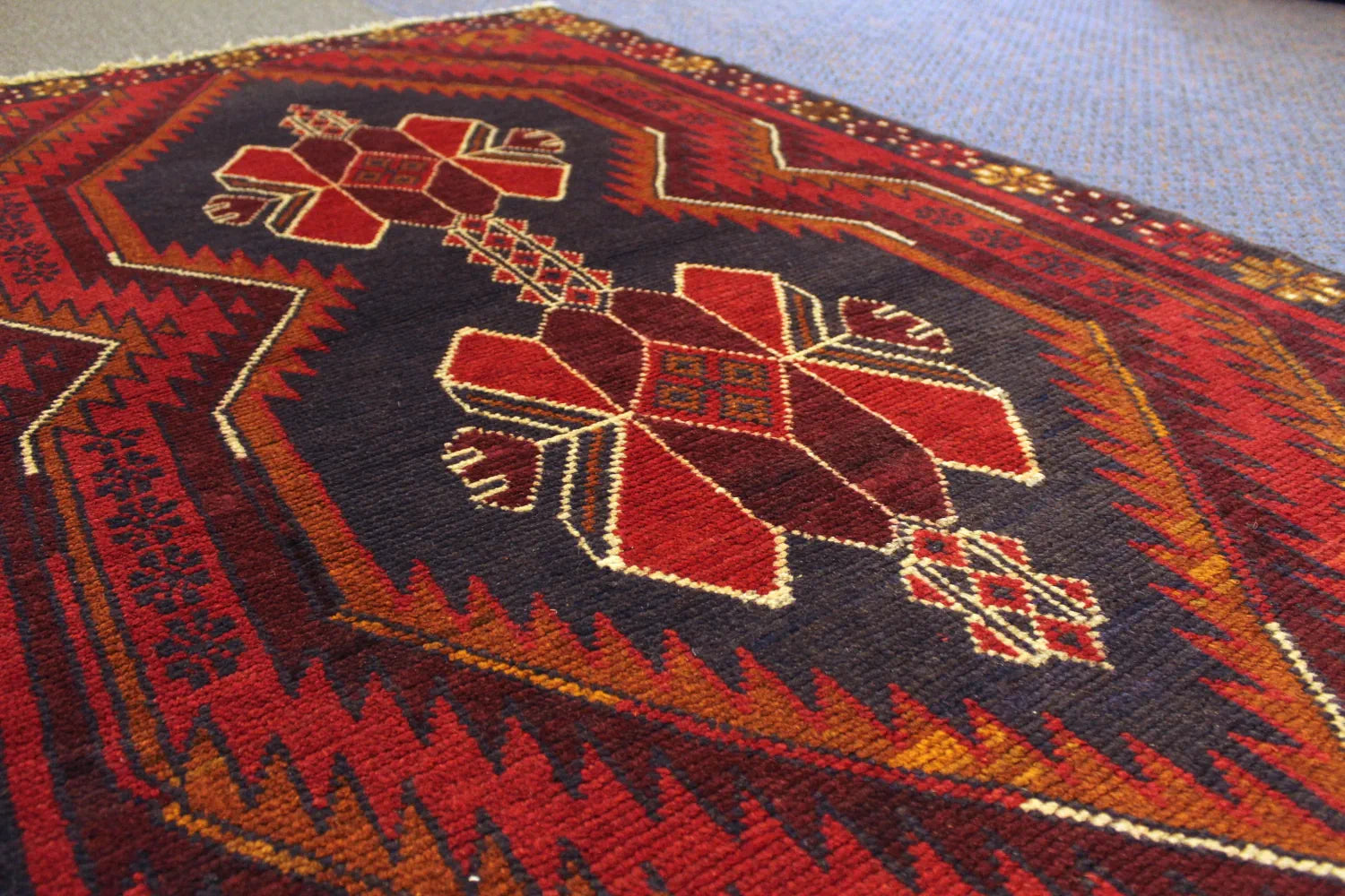 Baluchi rug pattern detail