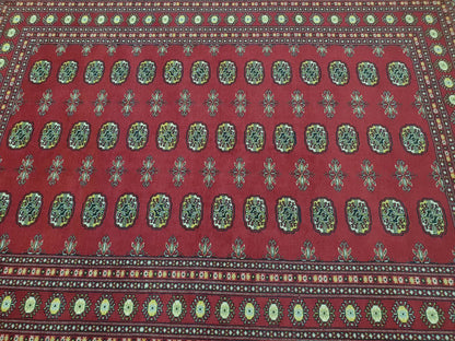 Bokhara hand-knotted wool rug 247 x 173 cm horizontal view