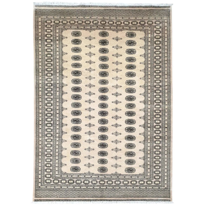 Bokhara hand-knotted wool rug 309 x 203 cm full view