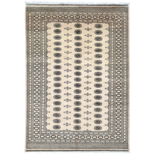 Bokhara hand-knotted wool rug 309 x 203 cm full view