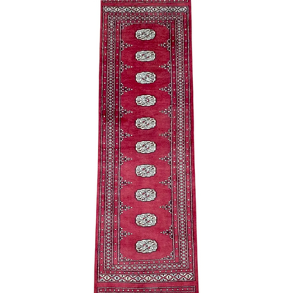 Bokhara runner rug 256 x 78 cm full view