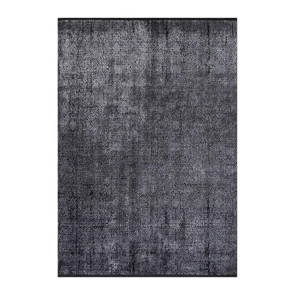 Full view of Brooklyn 100 silver mosaic modern rug 290 x 200 cm with layered textured pattern