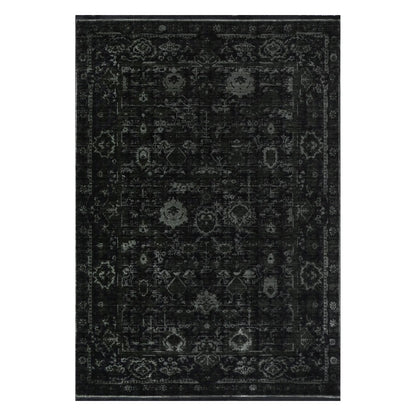 Full view of Brooklyn 300 emerald ornate rug with layered ornamental pattern