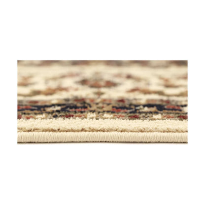 Pile and edge detail of Classica 4638 Beige Traditional Rug showing soft texture, cream field and bound edge, 230 x 160 cm