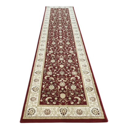 Isfahan traditional design runner rug 300 x 80 cm full view