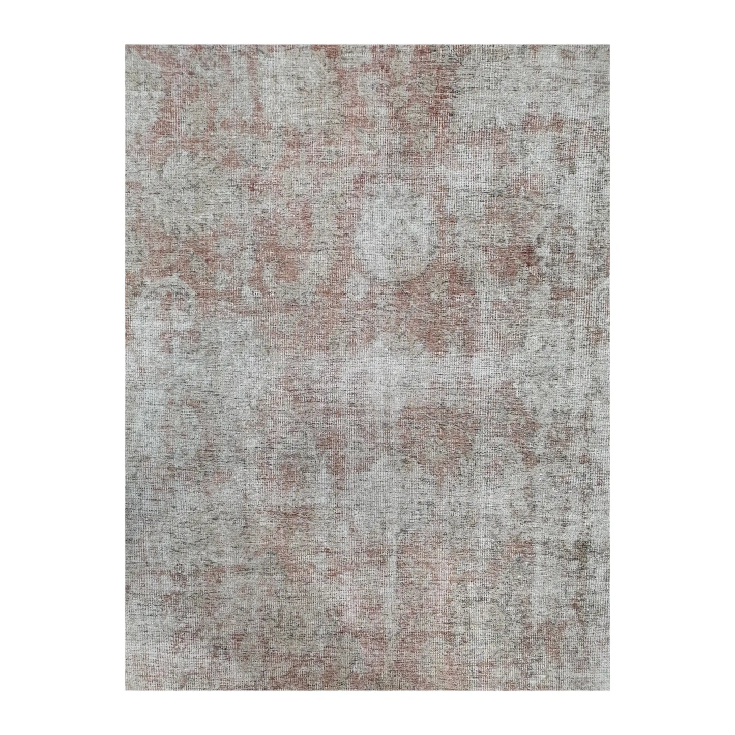 Close-up of ivory blush cotton rug faded abstract surface pattern