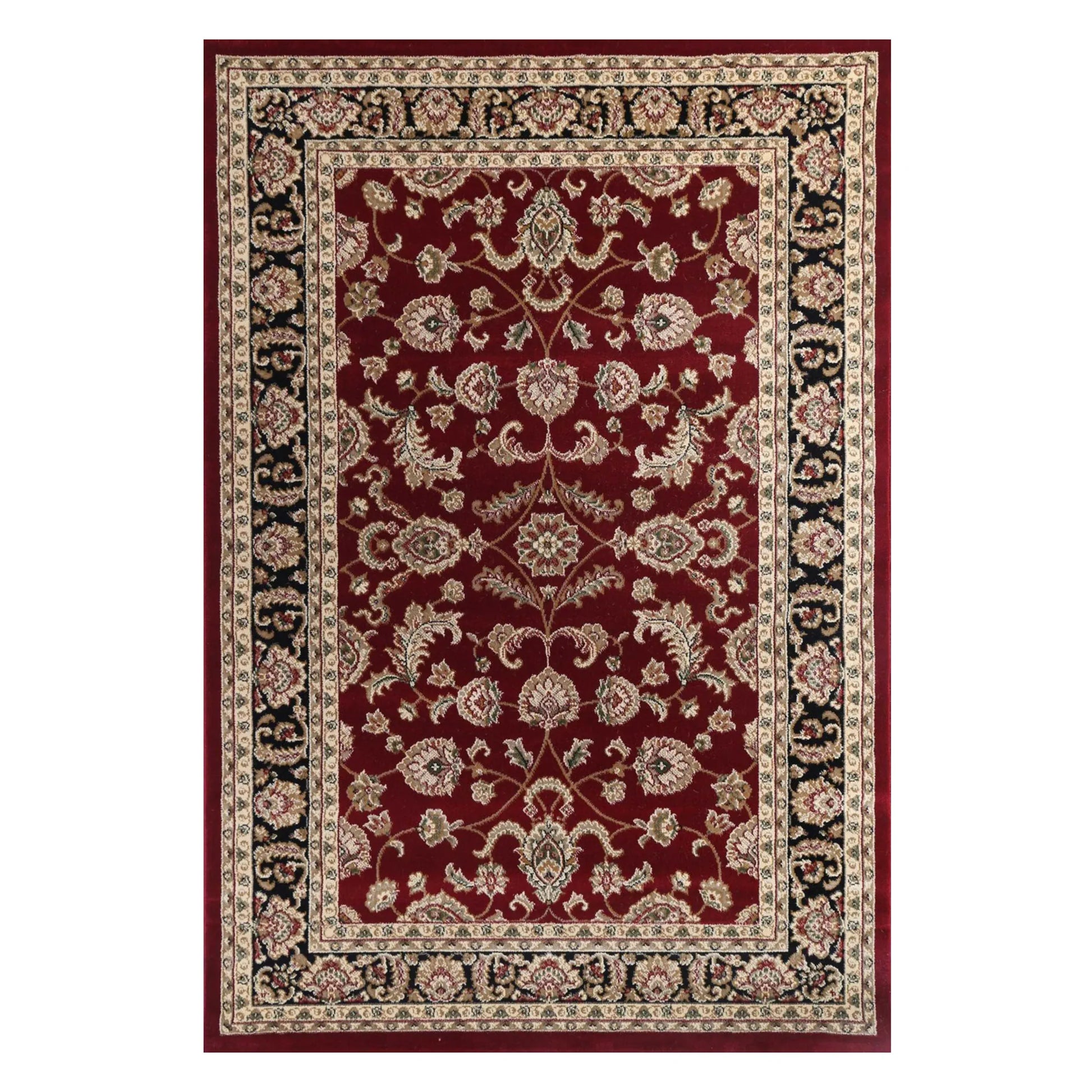 Julian 90500 Red Black Rug - 230 x 160cm – Silk Road Rugs
