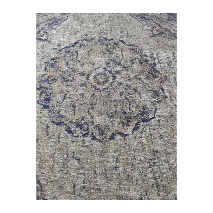 Close-up of moss round rug with medallion detail, 160 cm