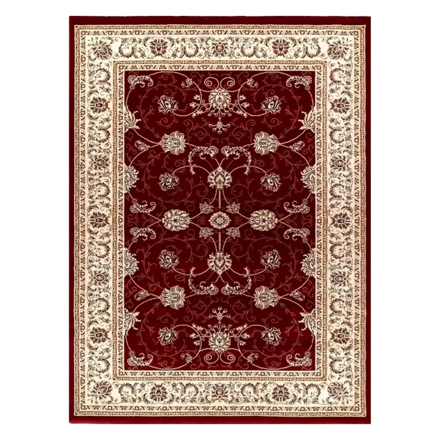Suzani red rug 230 x 160 cm full view