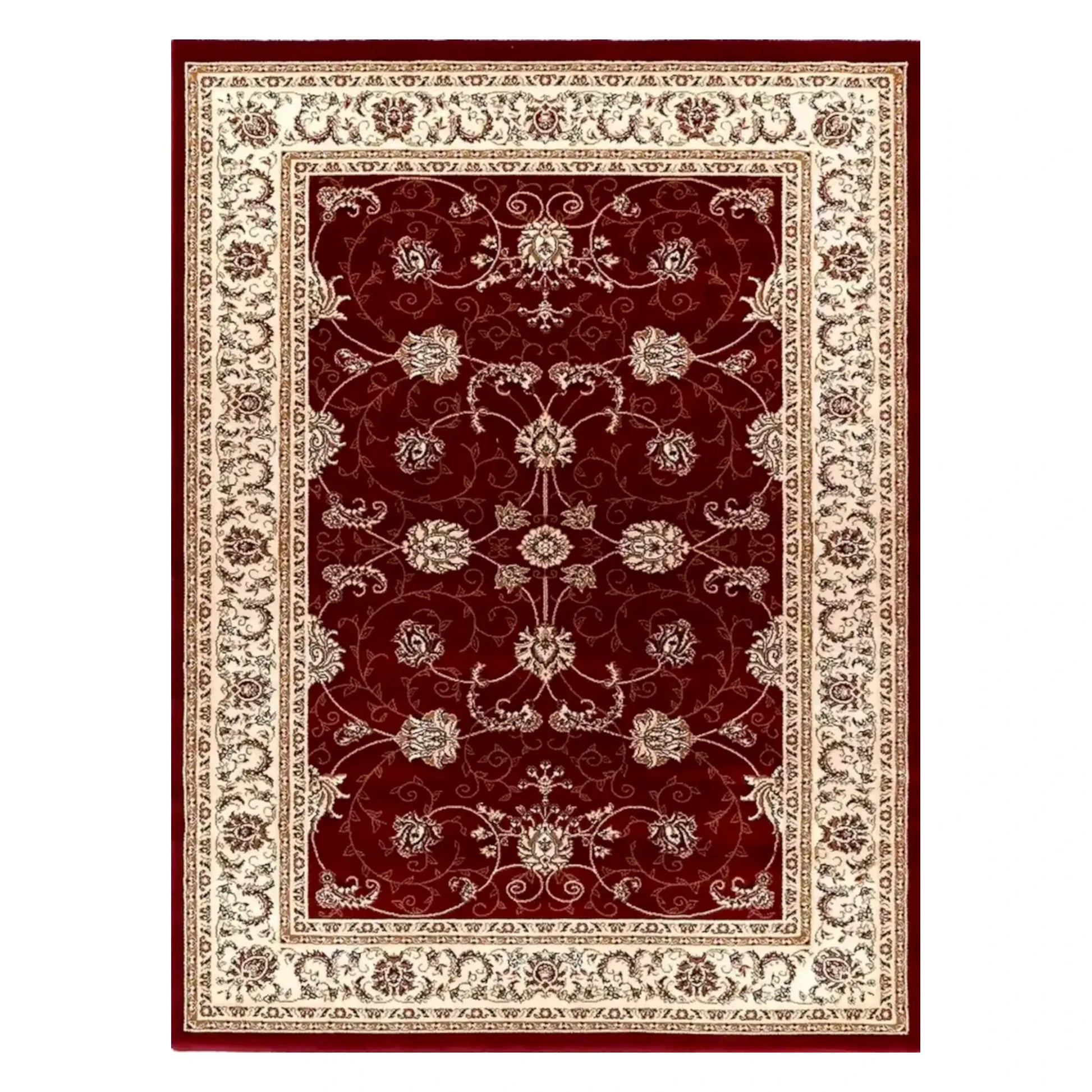 Suzani red rug 230 x 160 cm full view