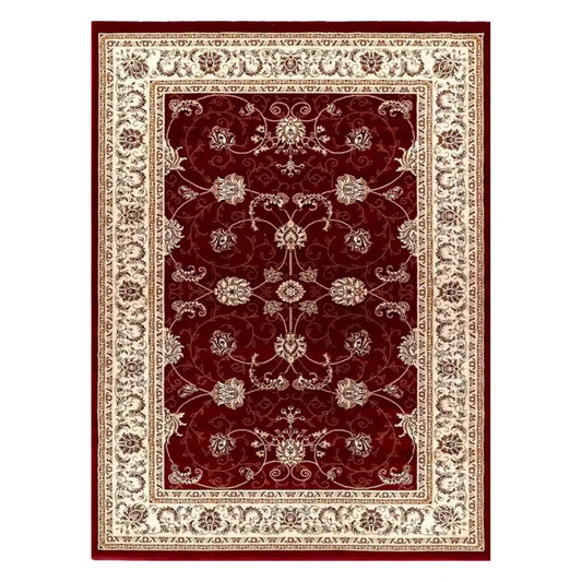 Suzani red rug 230 x 160 cm full view